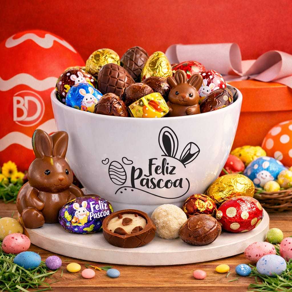 KIT 5/10 CUMBUCA FELIZ PASCOA 700ML BRANCA COMEMORAÇÃO CHOCOLATE COELHO PASCOA