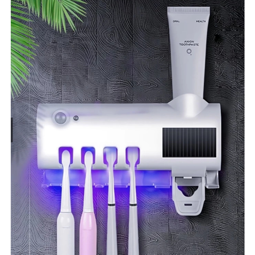Suporte Para Escova De Dentes Esterilizador Com Luz UV Antibacteriano Automático De Creme Dental