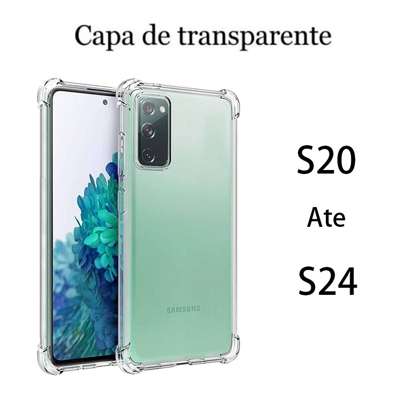 Capa Capinha Transparente Anti Impacto Tpu Para Samsung Galaxy S20 ~ S25