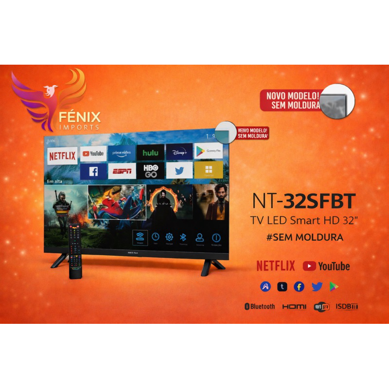 Tv North Tech Smart LED 32" HD Wi-fi HDMI Promoção — R$ 799,99 em Shopee