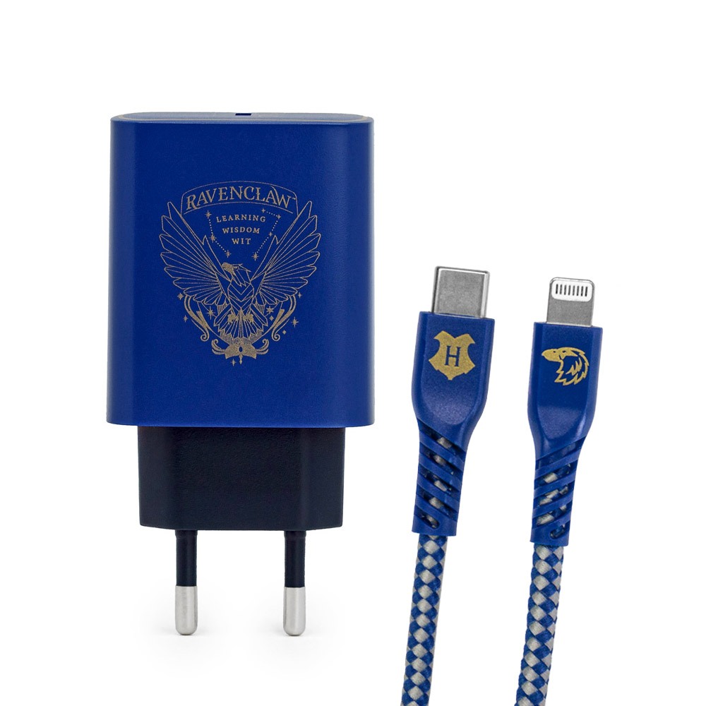 Kit de Carregamento Lightning MFi 33W | Corvinal Harry Potter