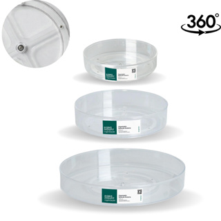 Kit Organizadores Giratório de Acrílico 3 Peças Porta Maquiagem Acessórios Banheiro Beleza em Oferta na Shopee