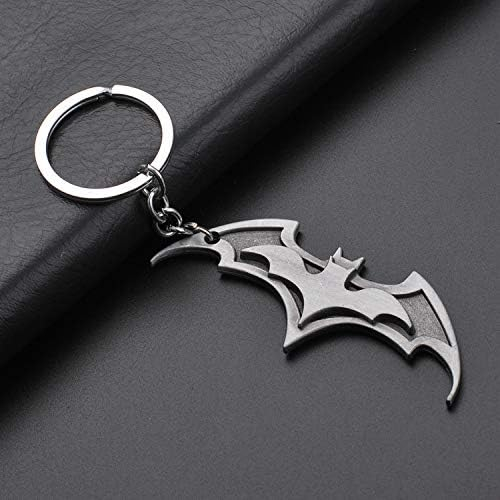 Chaveiro Batman Símbolo Batarang Metal Liga da Justiça Acessório Nerd Cosplay DC Comics Preto