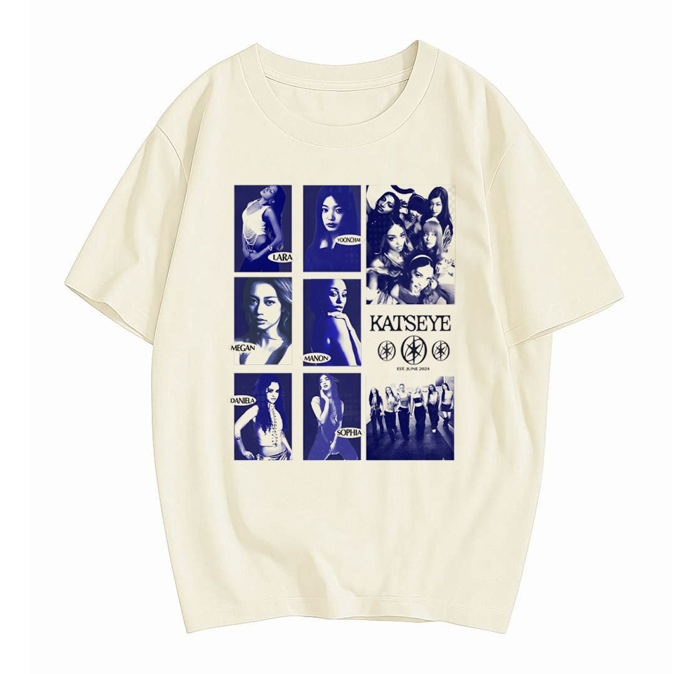 Camiseta Katseye June - [Premium Exclusiva] Blusa banda k pop korea music GAP