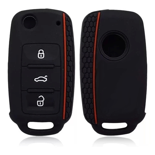 Capa Protetora Silicone Chave Canivete Volkswagen Vw JETTA Up Fox SPACE FOX CROSS FOX GOL GOLF MK6 GOLF MK5