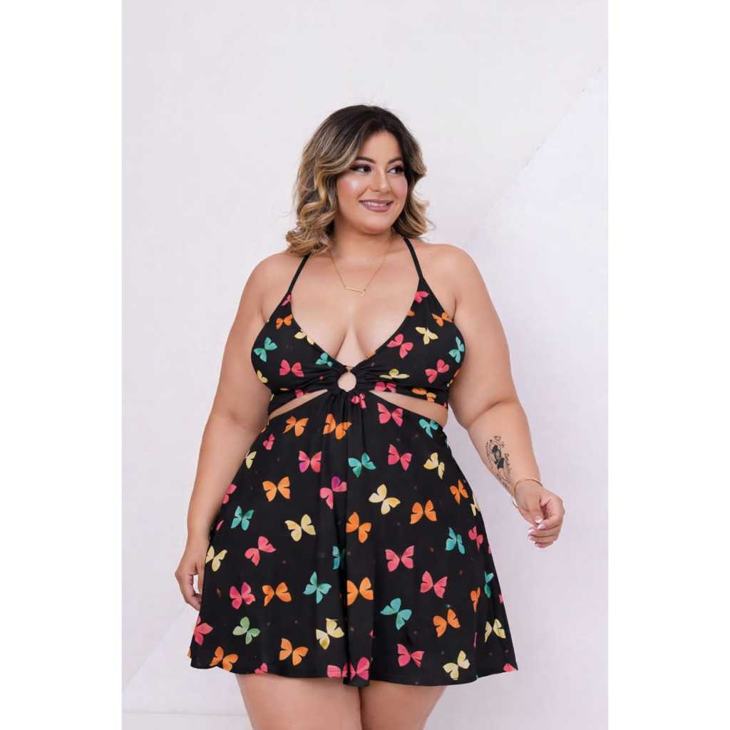 SELAH - MACAQUINHO VITORIA PLUS SIZE Plus size em Oferta na Shopee