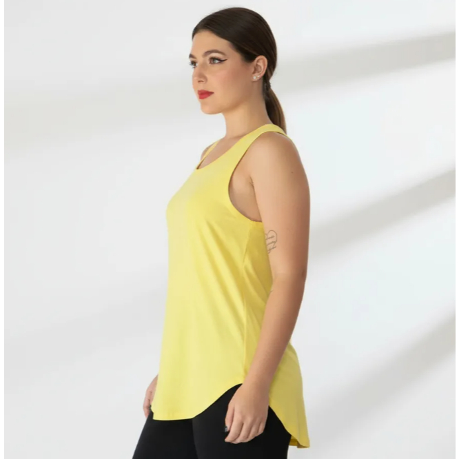 kit 2 Camisetas Regata Basica Feminino Copa do Brasil Canelado Blusinha Básica Para Academia Regata Promoção!!