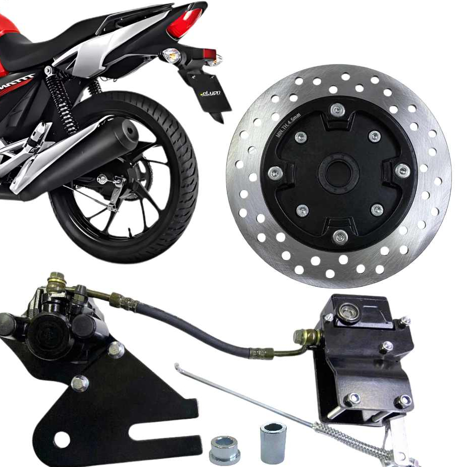Sistema Freio Traseiro Disco CG Titan 150 Fan 125 Kit Adaptação em Oferta na Shopee