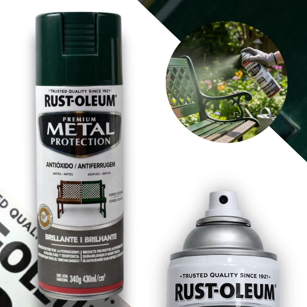 Esmalte Spray Antiferrugem Rust-Oleum Metal Protection | Proteção e Acabamento em Oferta na Shopee