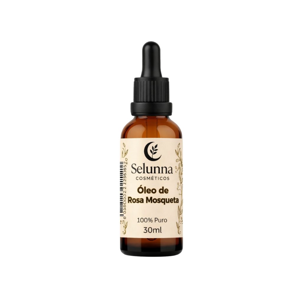 Óleo Vegetal de Rosa Mosqueta 100% Puro 30ml Premium Selunna