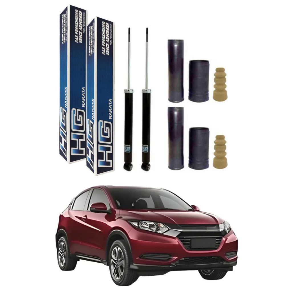 PAR AMORTECEDOR TRASEIRO HRV 2015 A 2021 NAKATA + KIT