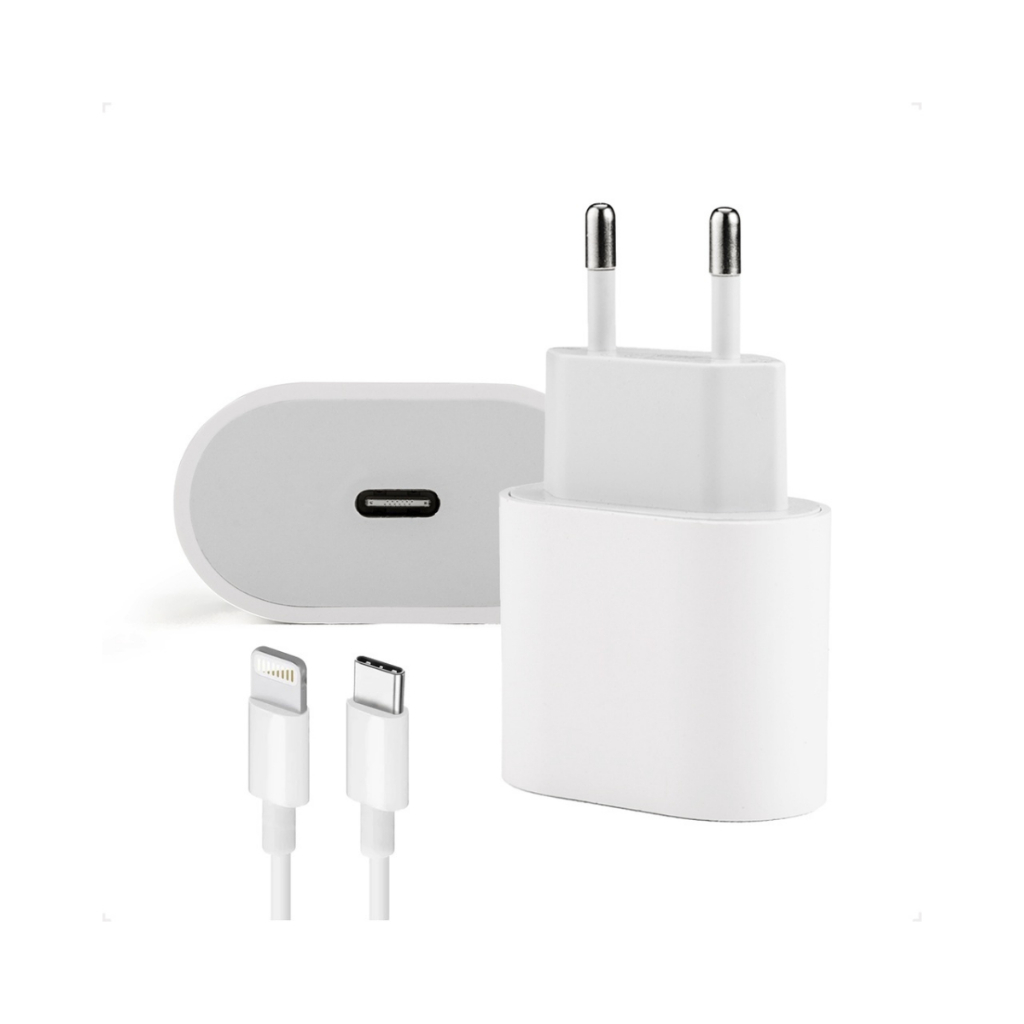 Kit  Cabo Carregador Turbo Celular Tipo C Lightning Fonte Transferência de Dados Celular