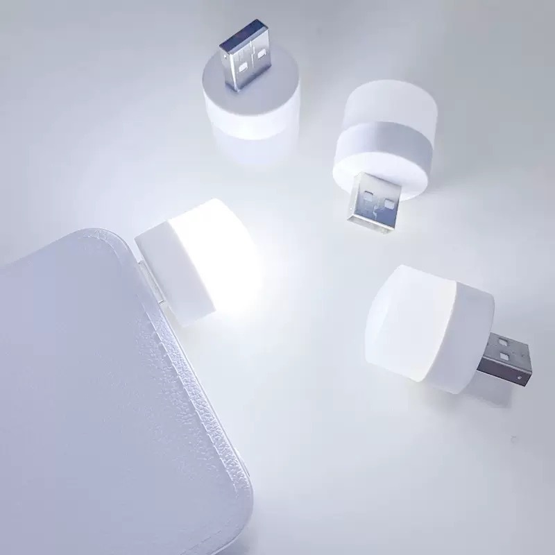 Kit Mini Luminária Abajur Lâmpada USB Portátil Branco Frio Redondo Pequeno Rosa Branco Quarto Luz em Oferta na Shopee