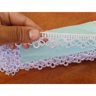 Renda Guipir Estreira Bordado Branco P artesanato YL502 em Oferta na Shopee