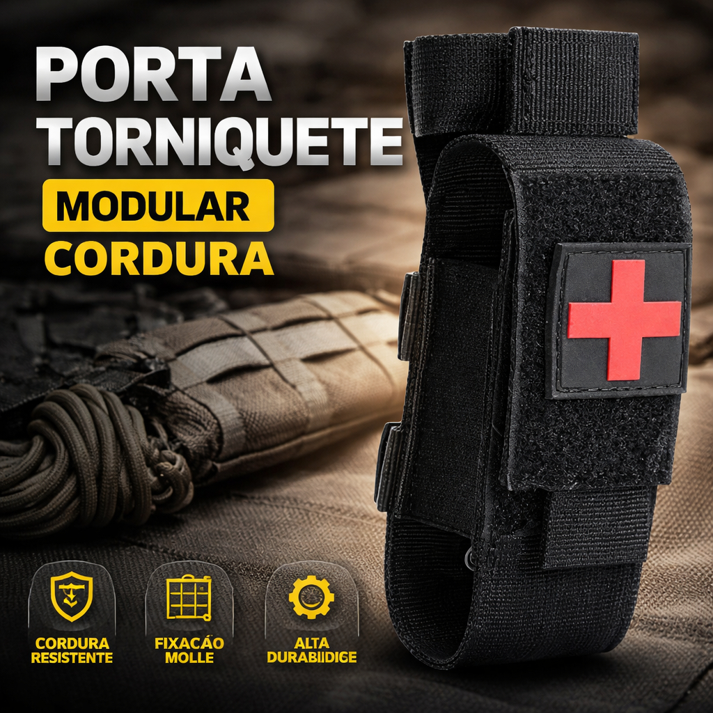Porta Torniquete Modular Aph Tático Molle Militar Cordura Colete Cinto