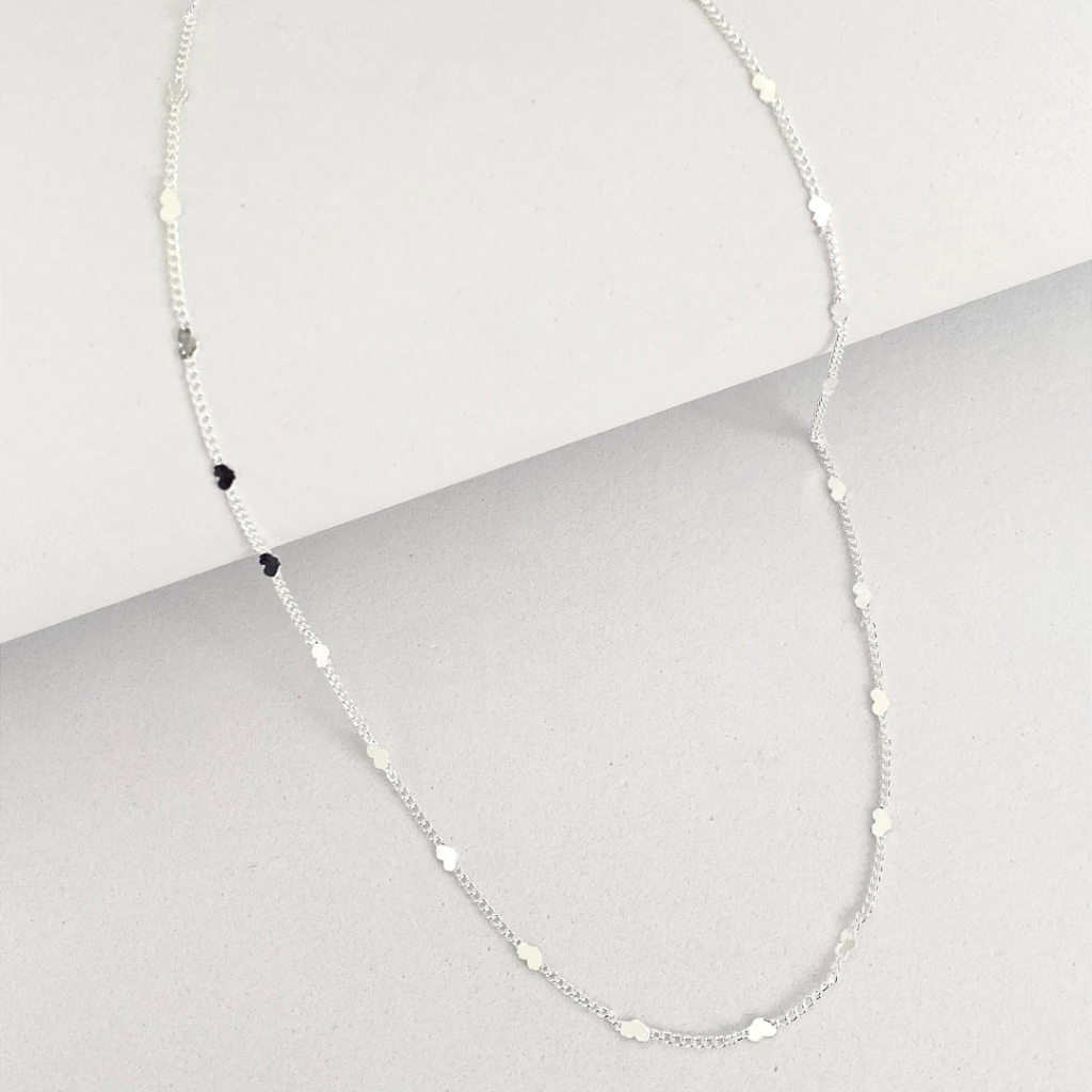 colar choker feminina de corações - semijóia banhada a ouro 18k ou prata 925 em Oferta na Shopee