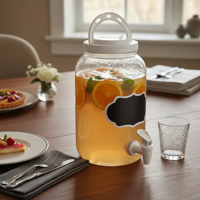 Jarra De Suco Com Torneira Suqueira Para 3,6 Litros Plástico