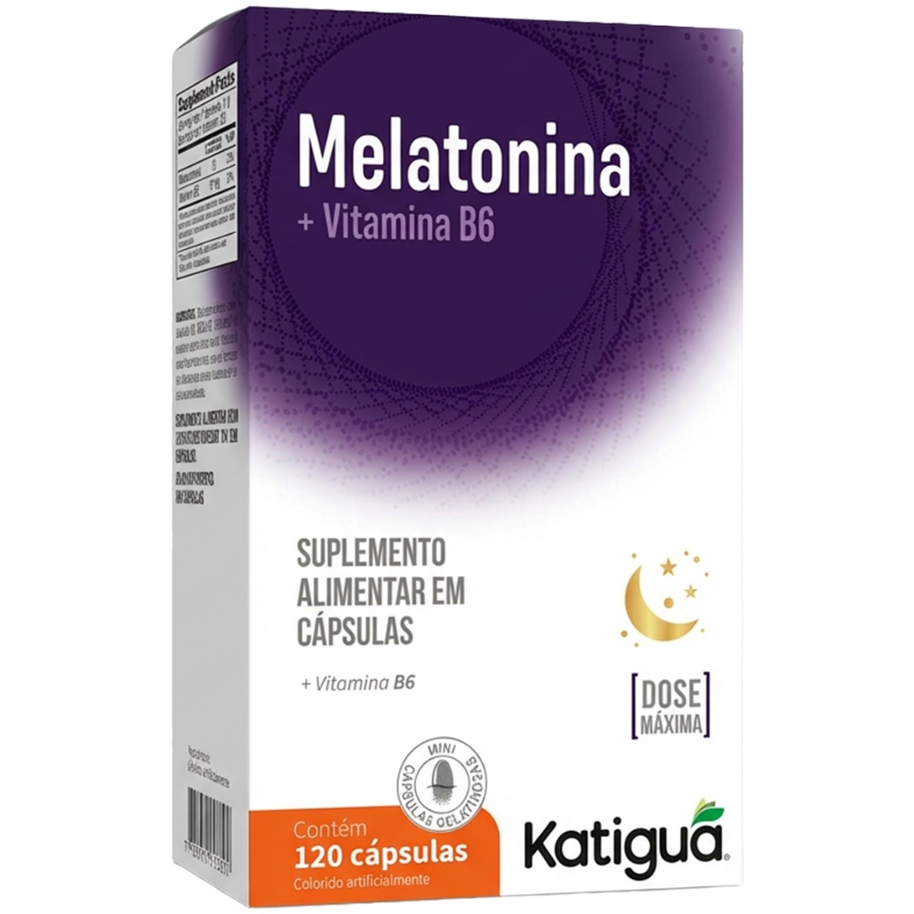 Melatonina E Vitamina B6 120 Capsulas Softgel Katigua