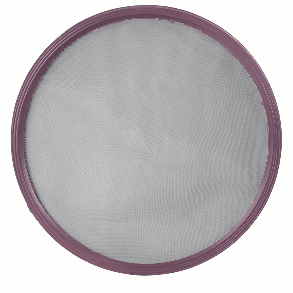Peneira Cal 55cm Aro Plástico Arame Galvanizado Aro Vinho