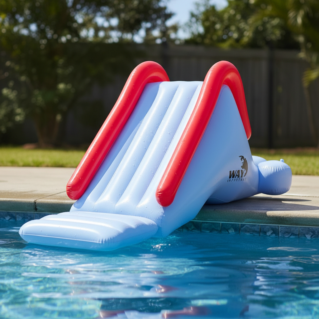Escorregador Tobogã Inflável Importway Para Piscina Infantil Diversão Refrescante No Verão