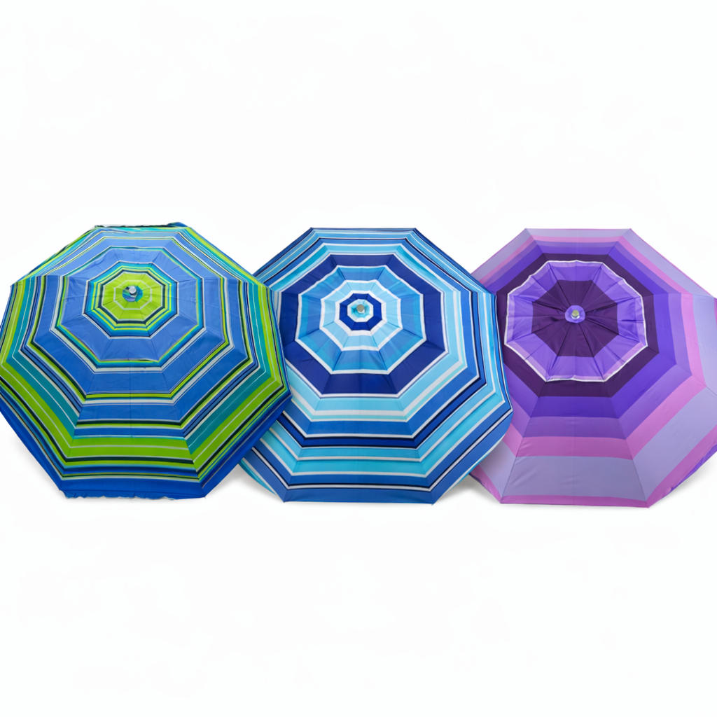 Guarda Sol Gigante 2,40m 16 Varetas Reforçado Ventilado Colorido Ombrelone , Praia, Sitio e etc!!