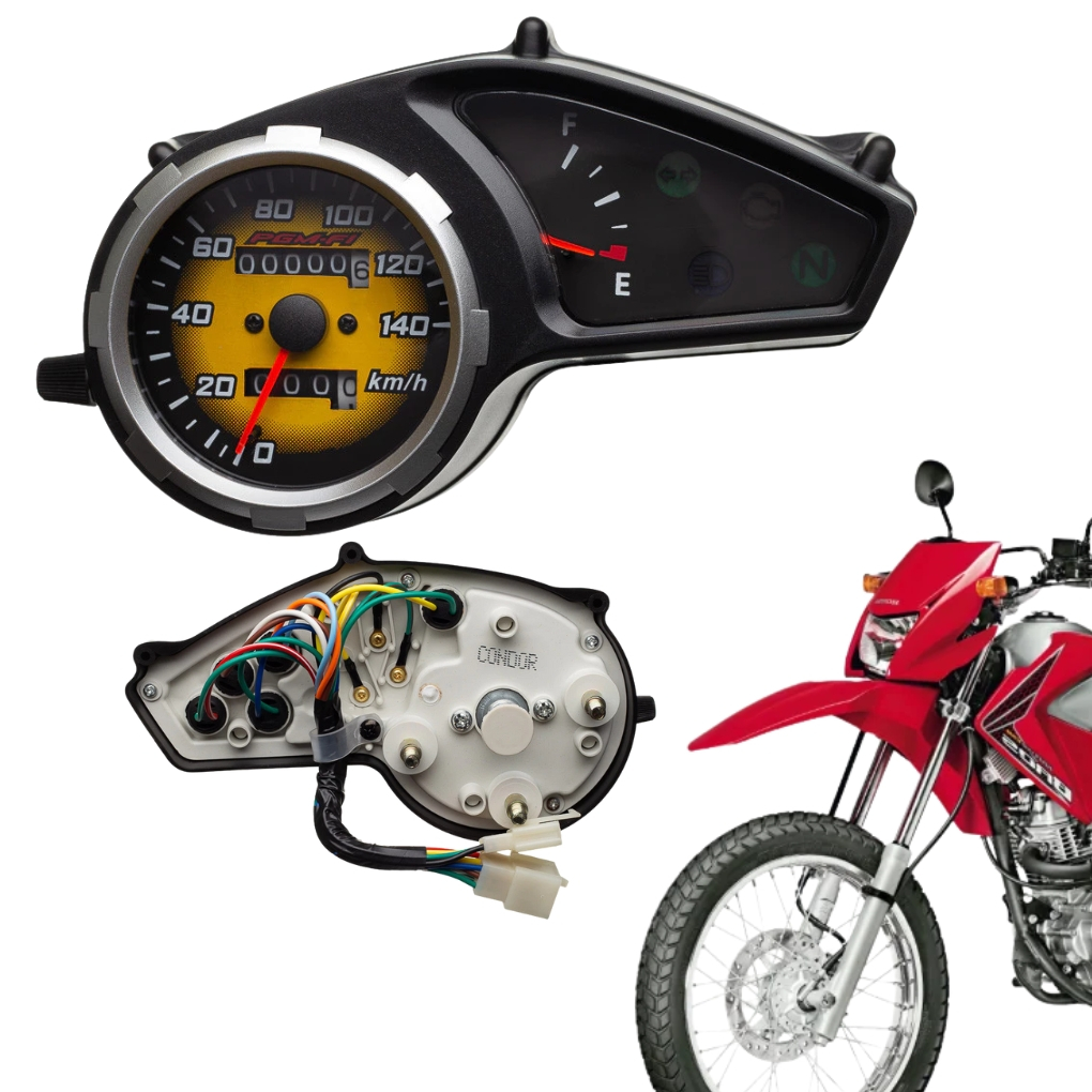 Painel Completo Moto Honda Nxr 150 Bros 150 2009 2010 Com Chicote em Oferta na Shopee