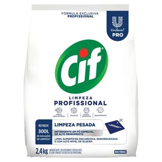 CIF PÓ Limpeza Profissional 2,4kg Limpeza Pesada • Rende 300L • Detergente em Pó Unilever Pro em Oferta na Shopee