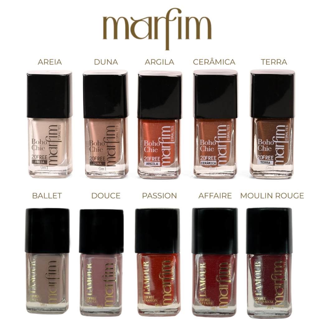Esmalte Hipoalegênico Marfim - Cremoso 9ml Secagem Rápida Alta Cobertura Pincel Anatômico