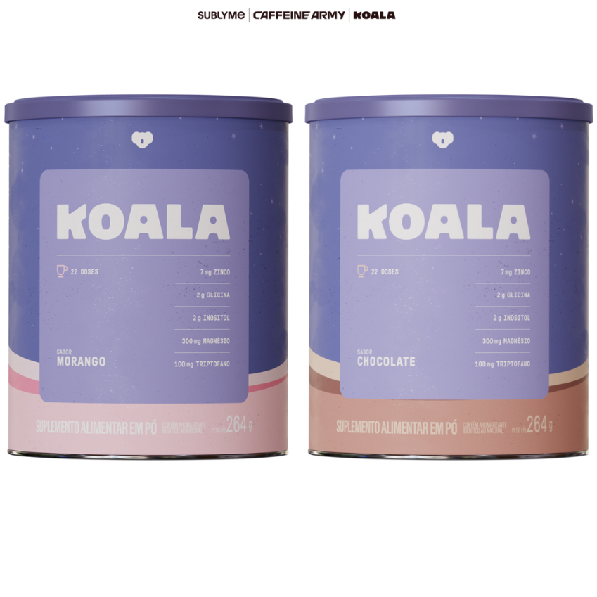 Koala (264g) - Suplemento em Pó Noturno com Magnésio, Inositol, Triptofano e Zinco - Caffeine Army em Oferta na Shopee