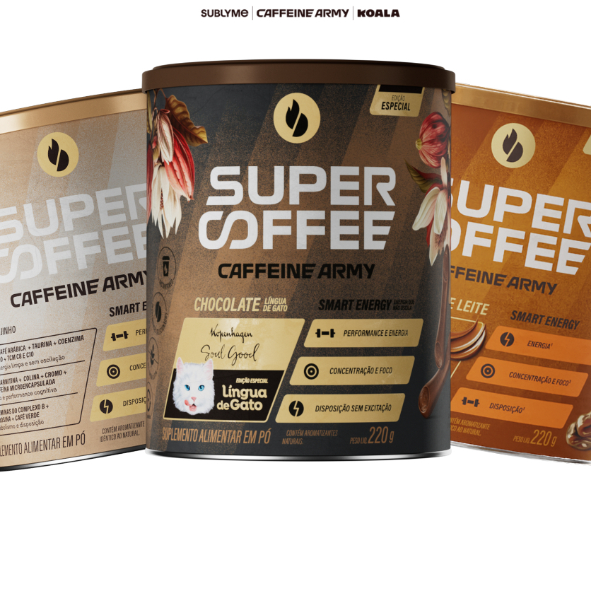 SuperCoffee (220g) - Todos os Sabores - Classic Size - Energia e Foco para o Seu Dia - Caffeine Army