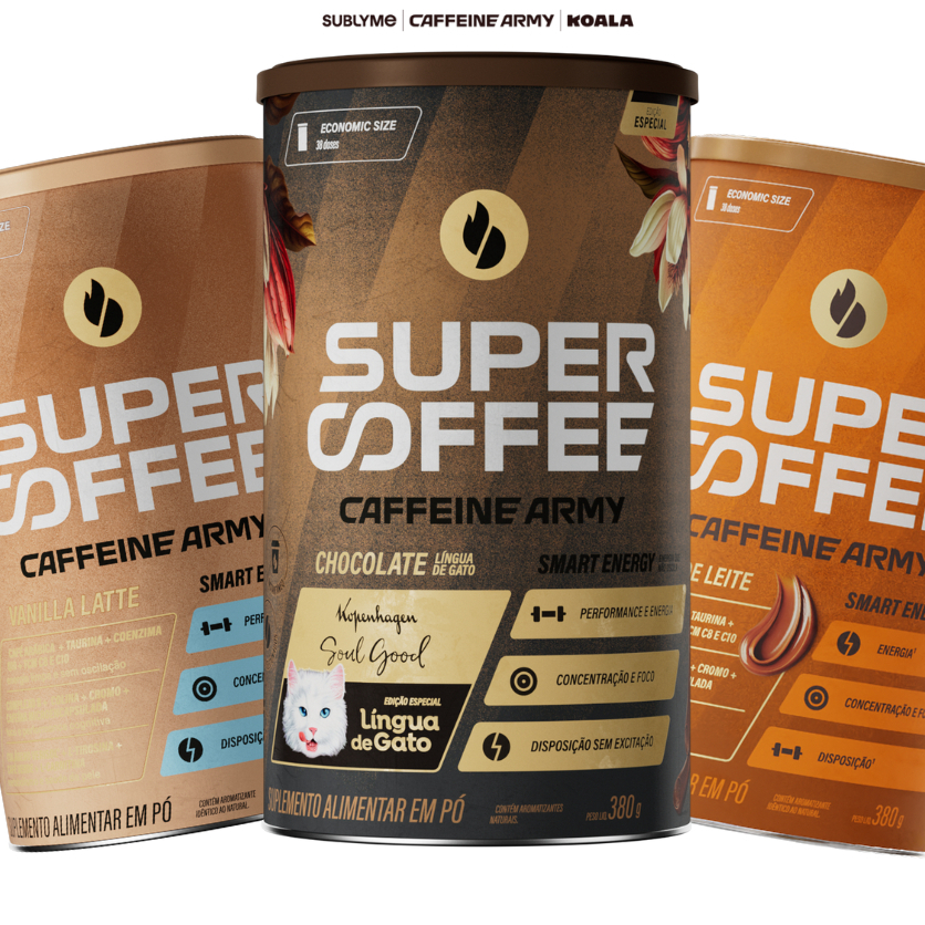 SuperCoffee (380g) - Todos os Sabores - Economic Size - Energia e Foco para o Seu Dia Mais Produtivo - Caffeine Army em Oferta na Shopee