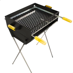 *PROMOÇÃO* Churrasqueira a Carvão Com Grelha Inclusa 86cm em Aço Carbono 3 Andares Grande Espetinho