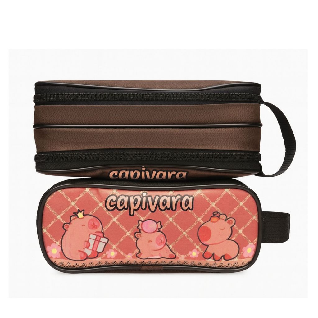 Porta lápis personagem variados bolsinha de lápis escolar/escola em Oferta na Shopee