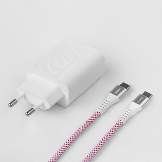 Kit de Carregamento USB-C 20W Branco | Coca-Cola em Oferta na Shopee