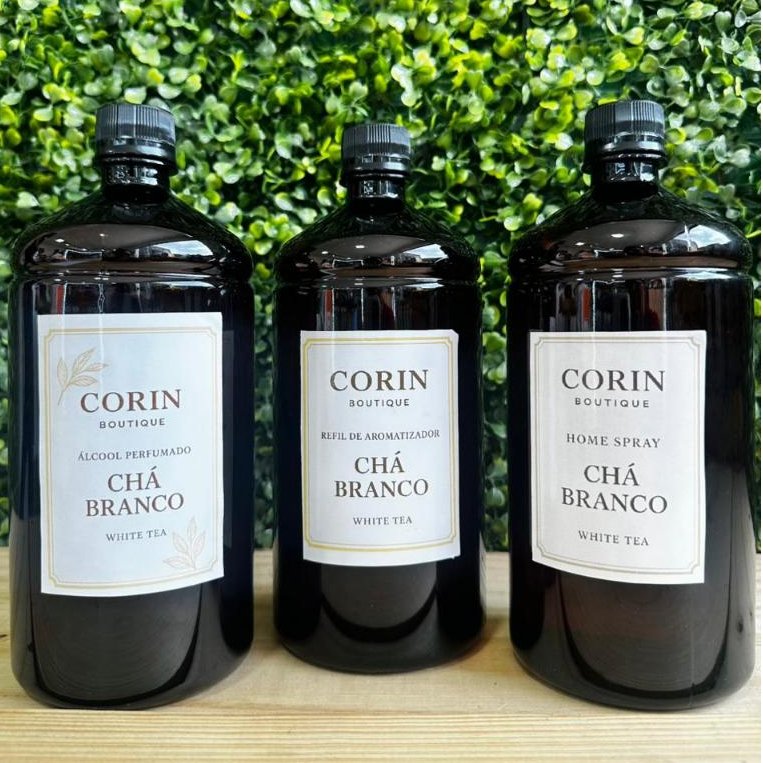 Kit 03 Itens Chá Branco Casa Perfumada – 1L