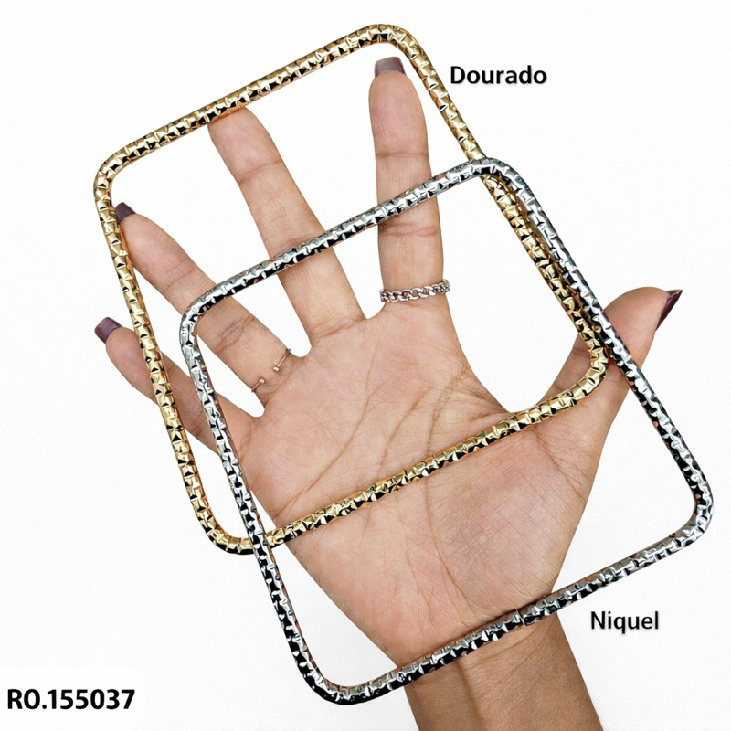 Alça De metal Para Bolsa Craquelada 1 PAR