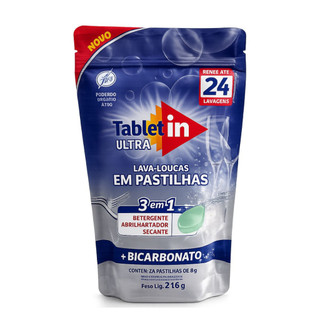 Tablet In Lava-louças Em Pastilha 3x1 - 24 Unidades 216 gr