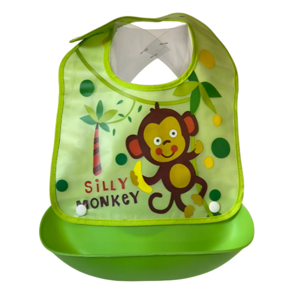 Babador Silicone Cata-migalha Removível Impermeável Lavável em Oferta na Shopee