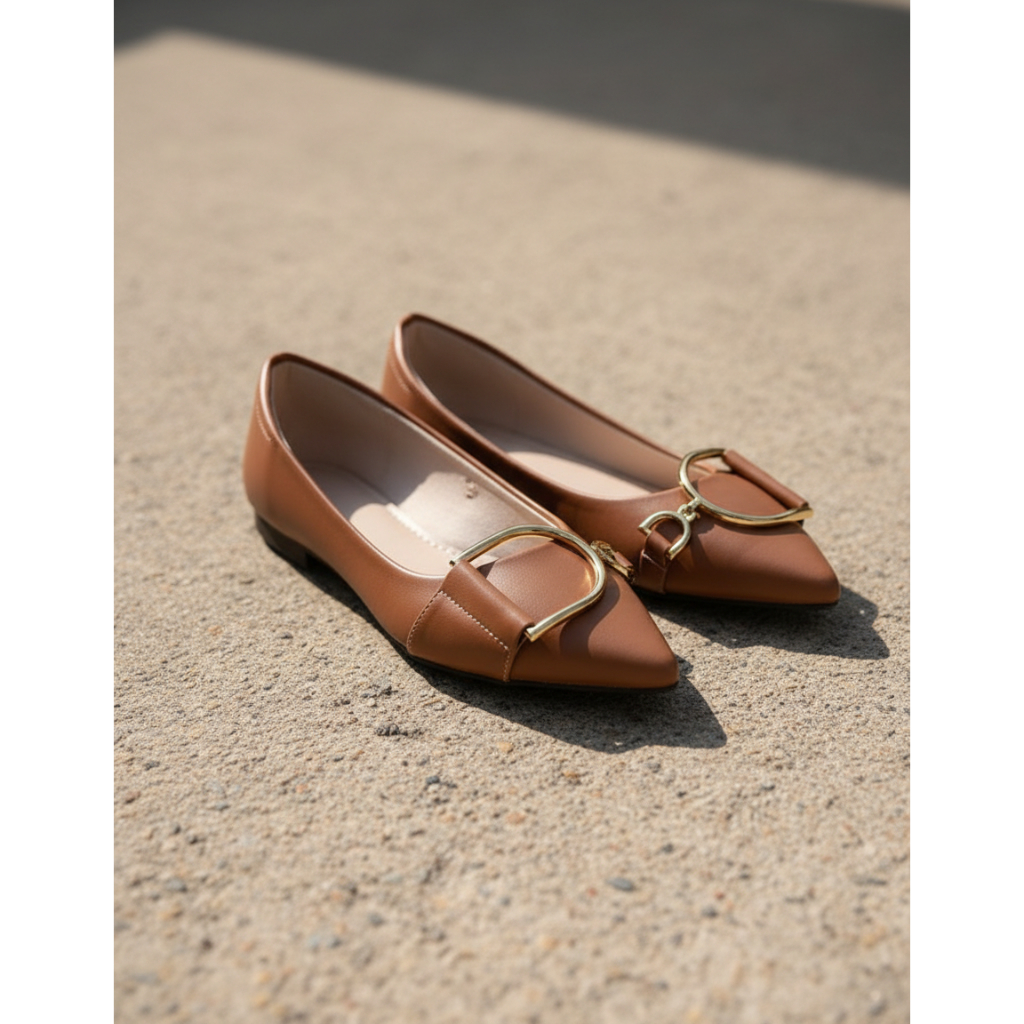 Sapatilha Mocassim Mule Bico Fino com Enfeite– Feminina Elegante e Confortável Promoção Ella’s Shoes