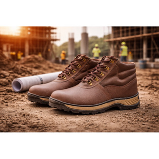 Coturno Marrom Couro Nobuck de Segurança Camurça Com C.A. Adventure em Oferta na Shopee