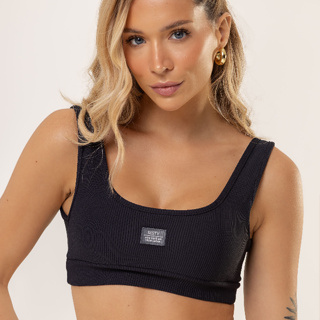 Top Feminino Fitness Academia Poliamida Zero Transparência Alta Compressão Bojo Removível Eloa em Oferta na Shopee