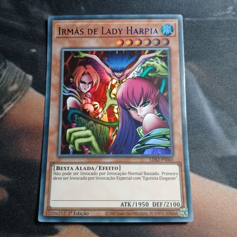 Irmãs De Lady Harpia - Ultra Raro Foil - Original - Yu-gi-oh / Yugioh