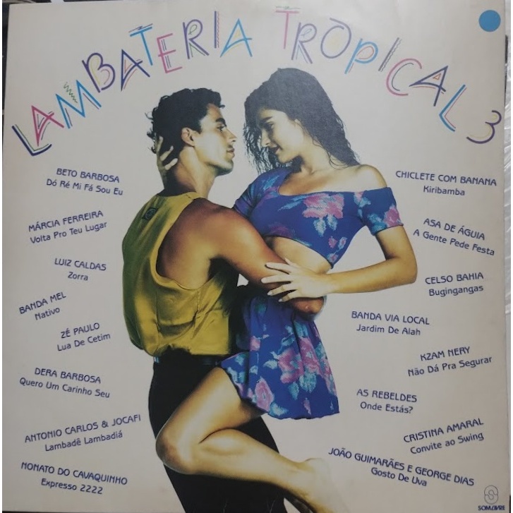 LP LAMBATERIA TROPICAL VOL 3 BETO BARBOSA, LUIZ CALDAS, AÉ PAULO, BANDA MEL