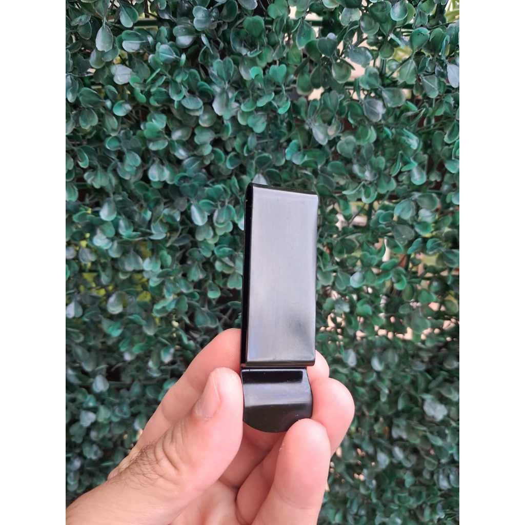 Presilha / Clip Metálica Preta para Coldre, Facas e Capas – Kit com 2 Unidades