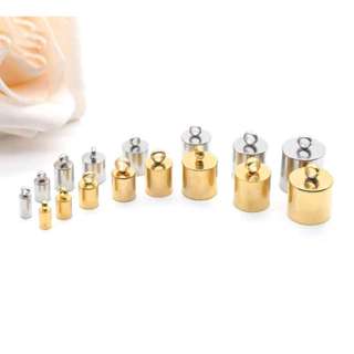 Cobre 25-100pçs Terminal ponteira copinho em ABS TAM: 9/10/11/12/14mm  para artesanatos em geralmmmm em Oferta na Shopee