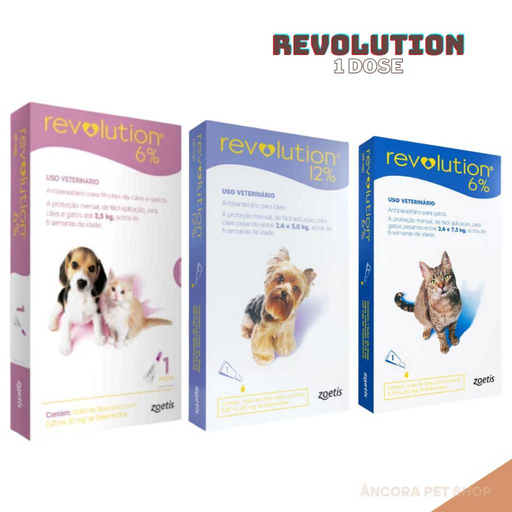 Antipulgas Revolution 6% Pet - 1 Pepita em Oferta na Shopee