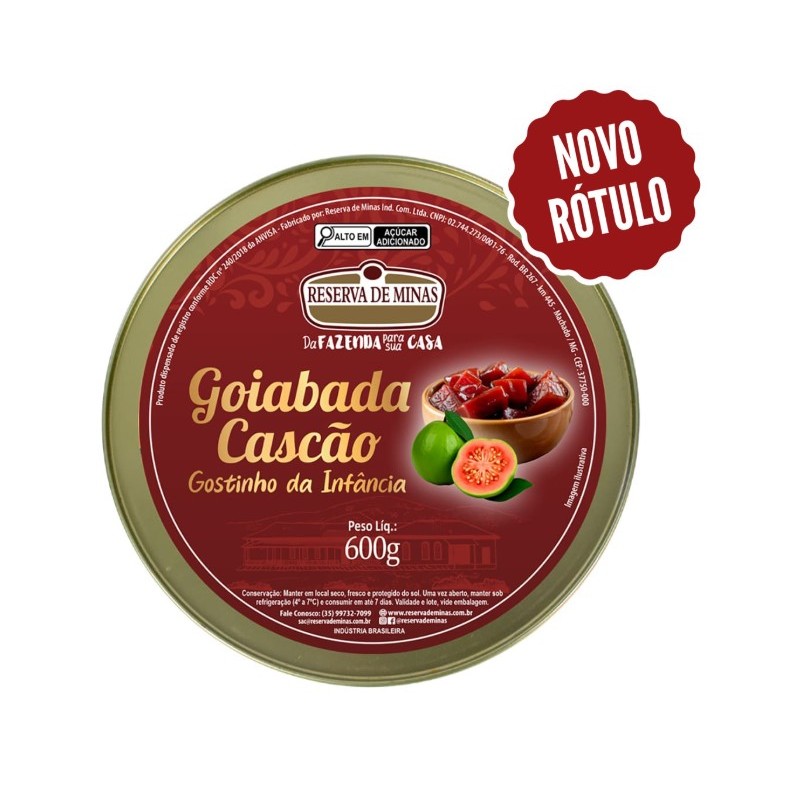 Goiabada Cascão Gostinho da Infância Reserva de Minas – 600g