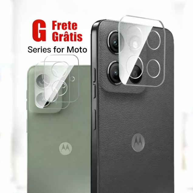 Película Protetora Lente Traseira Vidro Temperado 3D De Câmera Motorola Moto Edg