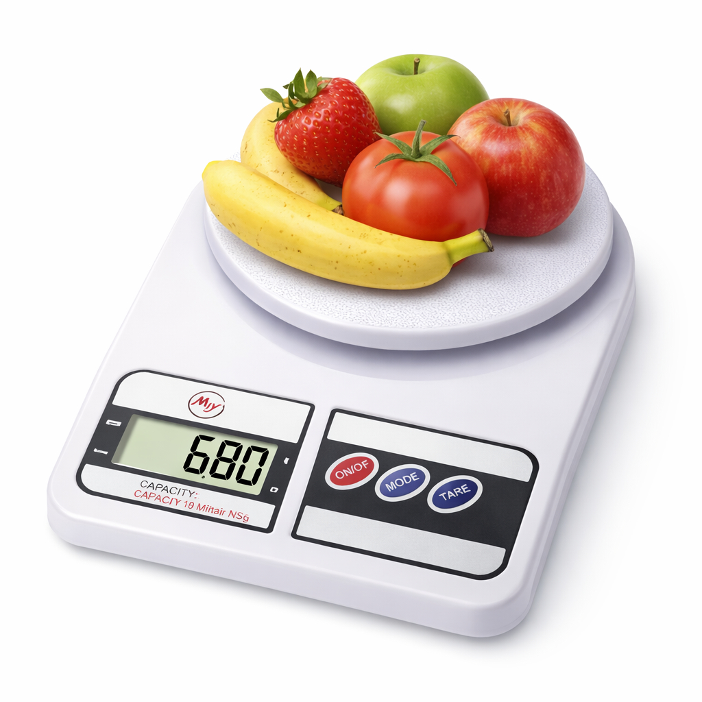 Balança Cozinha Digital 10kg Alta Precisão Branco