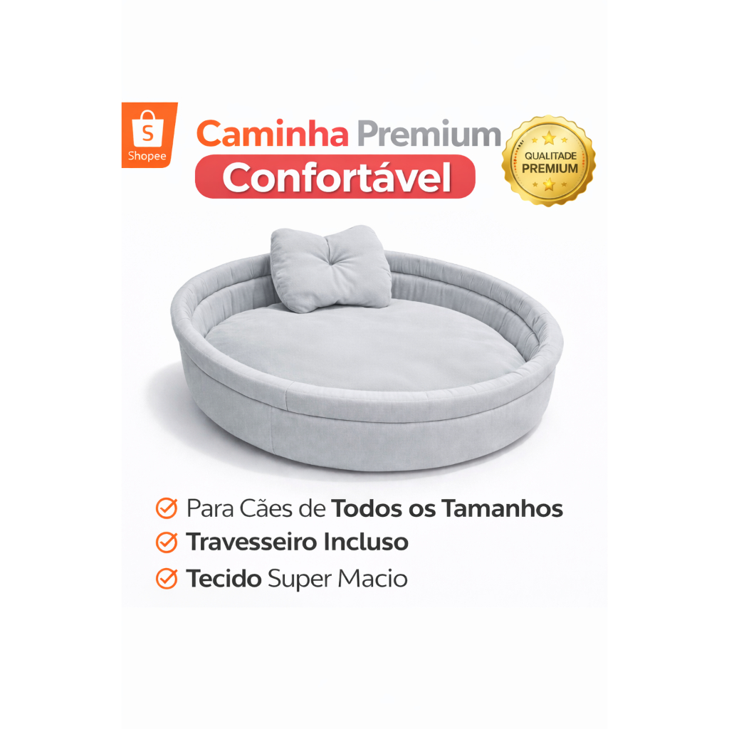 Cama Caminha Cachorro Gatos Cama Pet Europa Cão Grande GG em Oferta na Shopee